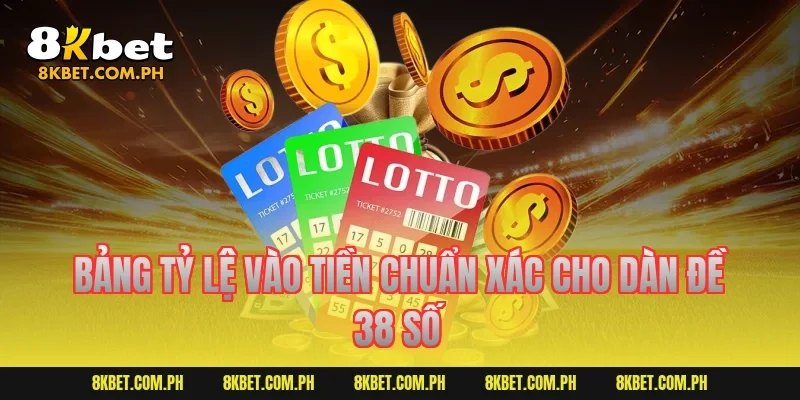 Bảng tỷ lệ vào tiền chuẩn xác cho dàn đề 38 số